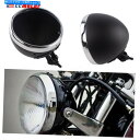 Headlight 7インチユニバーサルオートバイヘッドライトカバーヘッドランプ電球バケットハーレー 7inch Universal Motorcycle Headlight Cover Headlamp Light Bulb Bucket for Harley