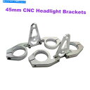 Headlight サルバイクモーターパーツ用のシルバー45mmフォーク直径CNCヘッドライトブラケット Silver 45mm Fork Diameter C...