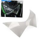 Headlight 川崎Z250 Z300 Z800のフロントスモークヘッドライトガードシールドスクリーンレンズカバー Front Smoke Headligh...