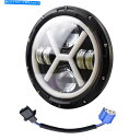 Headlight 1PCS 7INラウンドプロジェクターヘッドライトXタイプHI/LOビーム明るいG9T7 1PCS 7in Round Projector ...