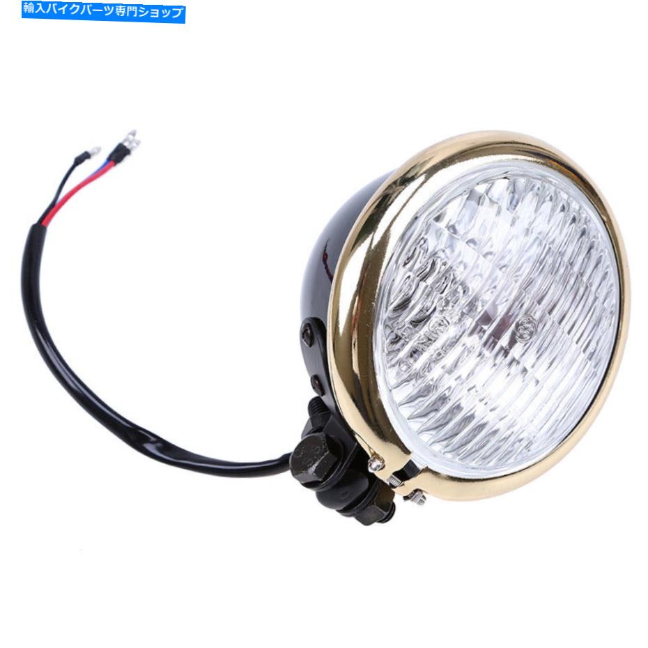 Headlight 1 PCモーターサイクルフロントヘッドライト高ビーム12Vユニバーサルフィットハーレーホンダ 1 PC Motorcycle Front Headlight High Low Beam 12V Universal fit Harley Honda