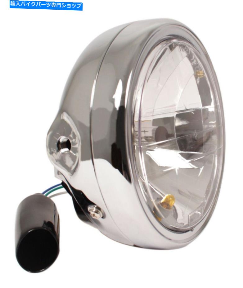 Headlight 交換6 1/4 "ダイヤモンドカットヘッドランプアセンブリChrome 61301-MB1-003 NEW！ Replacement 6 1/4" Diamond Cut Headlamp Assembly Chrome 61301-MB1-003 NEW!