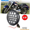 Headlight 5-3/4 '' 5.75 ''ハーレーダイナソフトアイルストリートボブFXBBのLEDプロジェクションヘッドライト 5-3/4'' 5.7...