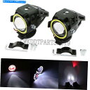 Headlight ヤマハV-STAR XVS 650 950 1100 1300クラシックの2X LEDヘッドライトドライビングライト 2x LED Head...