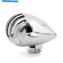 Headlight カフェレーサー用ボバーチョッパーカスタムBS5用のオートバイクロム弾丸ヘッドライトランプ Motorcycle Chrome Bullet ...
