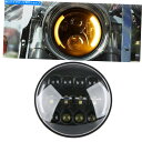 Headlight 7 '' LED HI/LOビームヘッドライトハーローエンジェルリングDRLハーレースポーツスター883 1200 7'' LED Hi/L...