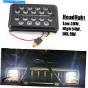 Headlight 4 '' x 6 ''長方形のフロントヘッドライト高ビームdrl 6000kジープ用の白色光 4'' x 6'' Rectangle Front Headlight High Low Beam DRL 6000K White Light For Jeep