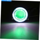 Headlight オートバイLED HI/LOプロジェクターヘッドライトハローホワイトエンジェルアイグリーンデーモンアイ Motorcycle LED Hi/Lo Projector Headlight Halo White Angel Eye Green Demon Eye(2)