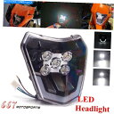 Headlight excf xcf xcw 125 250 300 350 450 500 530 690 enduro rのダートバイクLEDヘッドライト ...