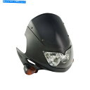 Headlight ユニバーサルラプターフェアリングバイクバイクブラックヘッドライト付きインジケーター Universal Raptor Fairing Mot...
