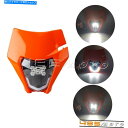 Headlight スズキRM125 RM250 RMZ250 RMZ450用のオートバイLEDヘッドライトフェアリングヘッドランプ Motorcycle LE...