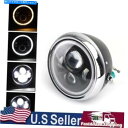 Headlight 7インチLEDヘッドライトHI/LO+TURN SIGNAL+DRL用ダイナカフェレーサーボバー 7 Inch LED Headlight ...