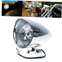 Headlight オートバイクロムバイザー弾丸ヘッドライトランプボバーチョッパーダイナソフトアイル用 Motorcycle Chrome Visor Bull...