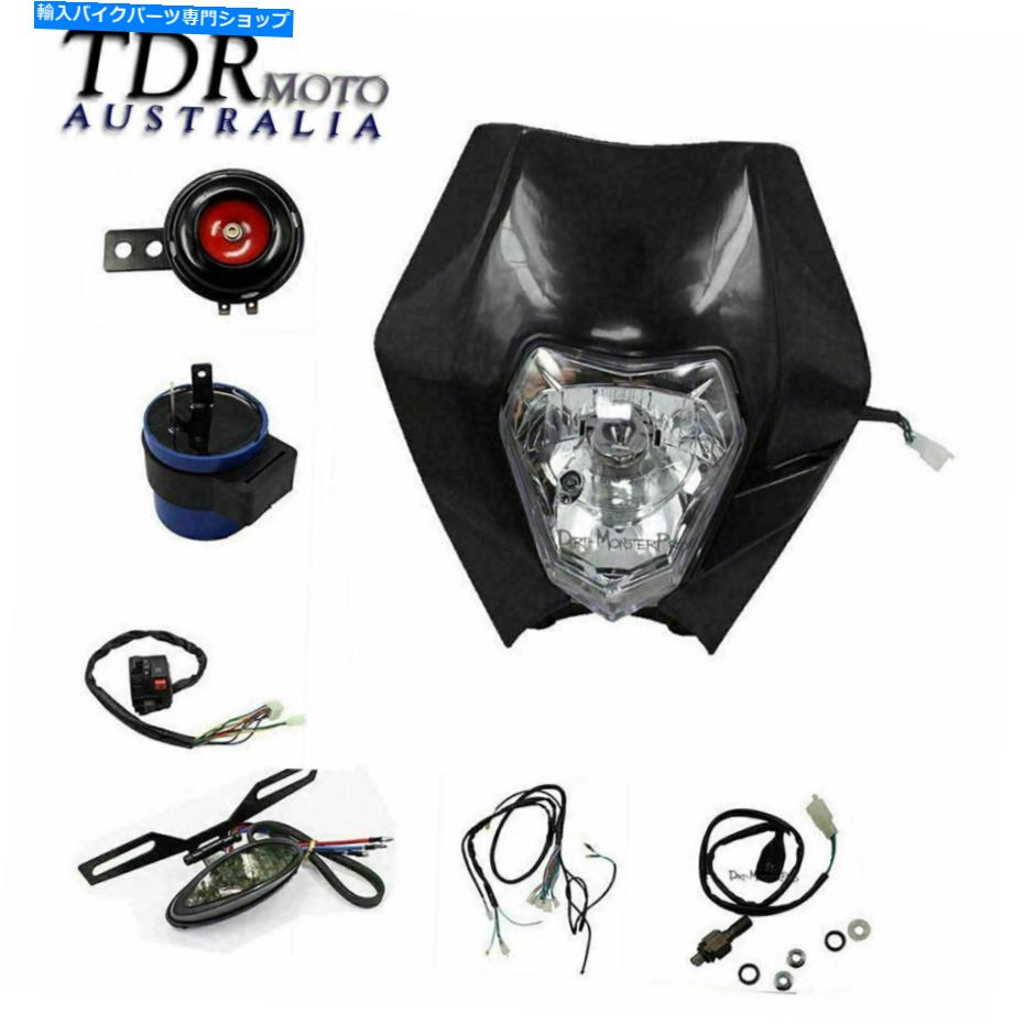 Headlight Rec Reg Head Light +配線織機4 Thumpstar Atomik Pitpro Dirt Pit Trail Bike Rec Reg Head..