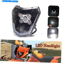 Headlight LEDヘッドライトHI/LOビームヘッドランプ300 XCW Exc-F 6日TPI 690Rエンデューロ LED Headlight HI...
