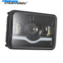 Headlight 1PCオートバイ長方形4x6Inch LEDヘッドライトプロジェクター高ビームシール 1pc Motorcycle Rectangular ...