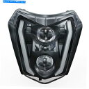 Headlight KTM 2017-2021 exp XCW 250 350 450 500 SMC-R 690のダートヘッドライトDRLバイクLED LED...