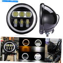 Headlight 5.75 LEDヘッドライト +ハウジングブラケットヤマハV-STAR XVS 650 950 1100 5.75 in LED Headl...
