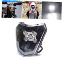 Headlight モトクロスデュアルスポーツLEDヘッドライトヘッドライトEXC XC XCW 250 300 350 450 500 Motocross D...