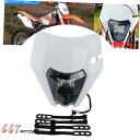 Headlight E11 E-Mark LED Motocross Headlight for TE125 TE150 TE250 TE300 EXCW SX...