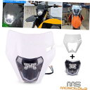 Headlight LEDヘッドライトCRF150 CRF450R XR250R EXC300 WR450F KX250F用LEDユニバーサルダートバイク LE...