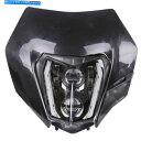 Headlight 2017-2021の新しいLEDヘッドライト +マスクプラスチックブラックExcf XCW 250 300 350 450 NEW LED ...