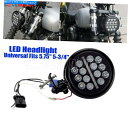 Headlight ブラック5-3/4 '' 5.75 '' LEDヘッドライトハーレーソフトアイルストリートボブのハイ/ローアセンブリ Black 5-3/4...