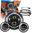 Headlight 7 ''ラウンドLED DRLヘッドライトハイ&ロービーム取り付けブラケットリング4.5