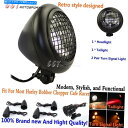 Headlight オートバイヘッドライトテールブレーキフラッカーハーレーカフェレーサーのシグナルライトターンライト Motorcycle Headlight ...