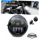 Headlight DOT E9オートバイLED HarleyVROD VRSCF VRSC VRSCR STREET RODの楕円形のヘッドライト DOT E...