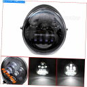 Headlight ハーレーストリートロッドCVO Vロッドチョッパー用のLEDオートバイHI/LOヘッドライトプロジェクター LED Motorcycle H...