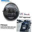 Headlight ハーレーvロッドマッスルナイトロッドvrod vrsca vrscrのライトパッシングライトを通過するLEDヘッドライト LED Headl...