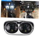 Headlight ハーレーロードグライドFLTR EFI FLTRI 2004-13用デュアルLEDプロジェクターヘッドライトHI-LO Dual LED Projector Headlight Hi-Lo For Harley Road Glide FLTR EFI FLTRI 2004-13