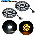 Headlight DC12-30V 2PCS 7インチラウンドLEDヘッドライトモーターサイクルドライビングライト2色 DC12-30V 2PCS 7 Inc...