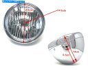 Headlight ヤマハXJR1200 XJR1300 12V 55W用バイクヘッドライトクロム Motorbike Headlight CHROME for...