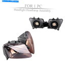 Headlight フロントヘッドライトヘッドランプライトスモークレンズアセンブリフィットヤマハYZF R1 2000-2001 Front Headlight...