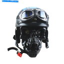 Headlight 12V LEDスカルヘッドライトモーターサイクルユニバーサルヘッドライトランプ+ヘルメットゴーグルATV 12v LED Skull Hea...