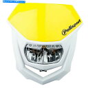Headlight ポリスポート-Halo LEDヘッドライト、RMイエロー/ホワイト - 8657400003 Polisport - Halo LED He...