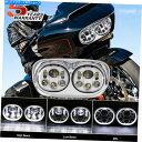 Headlight ハーレーカスタムFLTRX CVOのためのデュアルLEDヘッドライトプロジェクターHI-LOビーム2004-2013 Dual LED He...