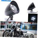 Headlight ブラックプレミアムマテリアルユニバーサル12V LED bullet Motorcycle Headlight for Yamaha Bla...