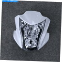 Headlight オートバイヘッドライトアセンブリ+カワサキER-6n 2012-2016に適したフェアリング15ホワイト Motorcycle Headli...