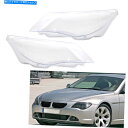Headlight BMW 6シリーズE63 E64 M6 08-10用の透明車ヘッドライトヘッドランプレンズカバー Transparent Car Headl...