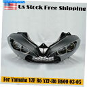 Headlight ヤマハYZF R6 YZF-R6 R600 2003 04 2005の米国ストックヘッドライトヘッドランプクリア US STOCK Head...