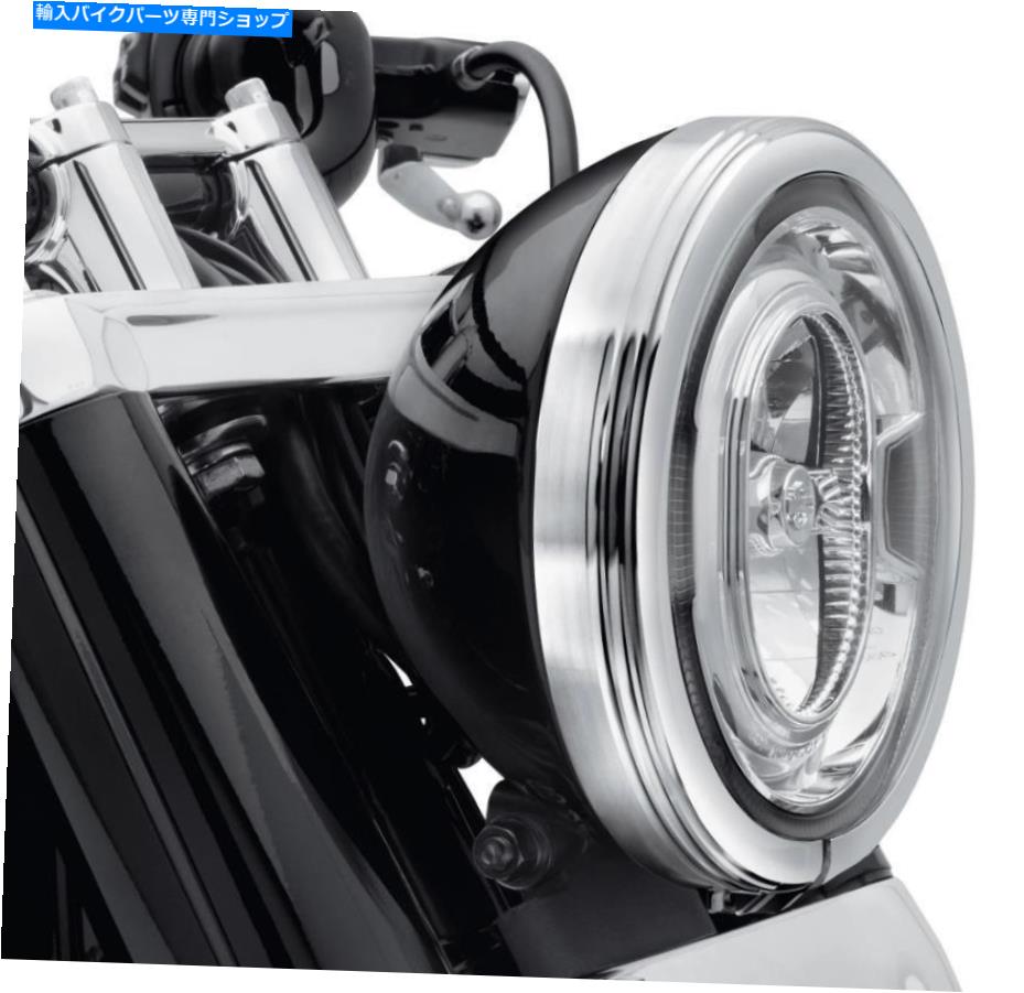 Headlight ʪΥϡ졼7ǥե󥹥إåɥץȥ61400432 NEW Genuine Harley CHROME 7 in. Defiance Headlamp Trim Ring 61400432