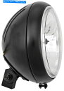 Headlight ハードドライブL20-6084GDBE 7IN。溝付きヘッドライト - ボトムマウントブラック12V 60/55W H4 HARDDRIVE...