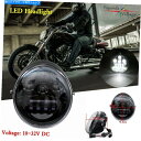 Headlight ハーレーvロッドマッスルVRSCFストリートロッドVRSCR VRXSEのドットプロジェクターLEDヘッドライト DOT Projector...