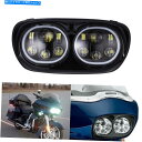 Headlight ハーレーロードグライドウルトラフルトルツーリング用のデュアルLEDプロジェクターヘッドライト Dual LED Projector Head...