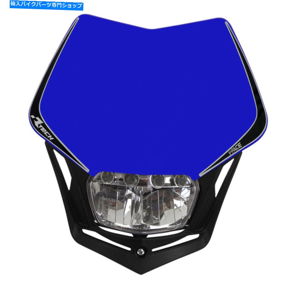 Headlight レーステックVフェイスフルLEDバイクユニバーサルヘッドライトブルースーツスズキ Race Tech V-Face Full LED Motorbike Universal Headlight Blue suit Suzuki