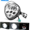 Headlight スクランブラーカファーレーサーチョッパーボバーのユニバーサルLEDヘッドライトマウントクリップ Universal Led Headligh...