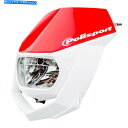 Headlight Polisport Halo LEDヘッドライト04 Cr Red/White Polisport Halo LED Headlight 0...